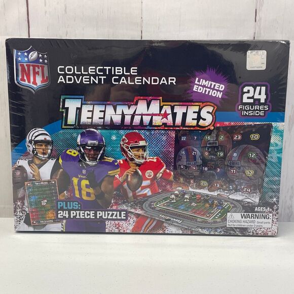 2024 Party Animal NFL Color Rush TeenyMates Advent Calendar BRAND NEW Limited - Picture 1 of 7